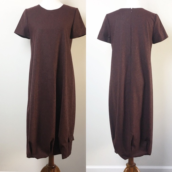 Lilith Dresses & Skirts - Lilith Wool Blend Lagenlook Burgundy Dress
